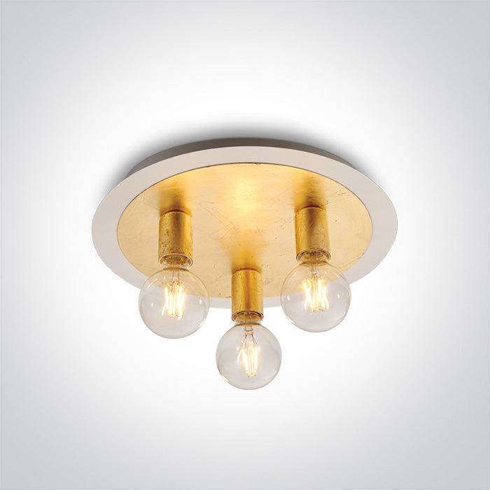 ONE Light | 62172B/BS BRASS CEILING LIGHT 3x12w E27 100-240v - OEM NORDIC - Quality Parts Distribution