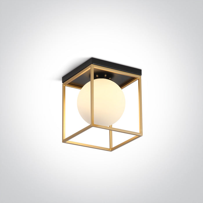 ONE Light | 62174A/BS BRASS CEILING LIGHT 8w E14 100-240v - OEM NORDIC - Quality Parts Distribution
