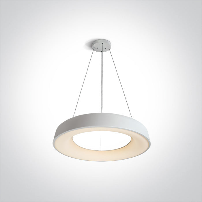 ONE Light | 62180NB/W/W WHITE PENDANT LED 80W WW IP20 230V - OEM NORDIC - Quality Parts Distribution