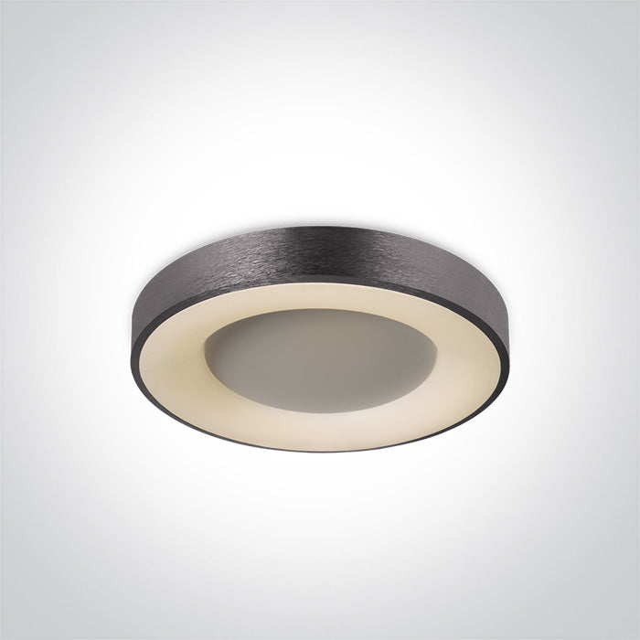 ONE Light | 62182/BAN/W BRUSHED ANTHRACITE LED PLAFO 40W WW IP20 230V - OEM NORDIC - Quality Parts Distribution