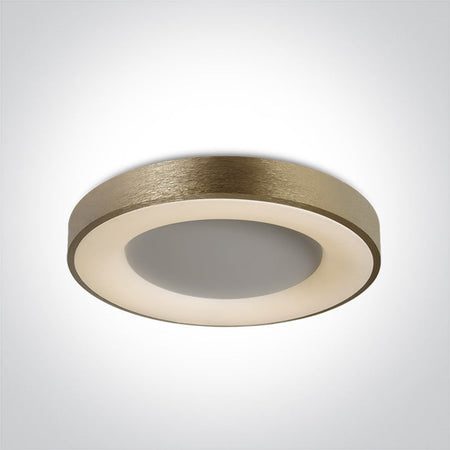 ONE Light Ceiling Light 50W 4250 3000K CRI80 IP20 Brushed Gold 62182A/BGL/W