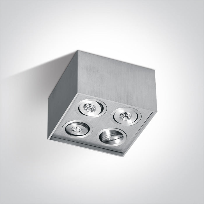 ONE Light | 62401AL/W/15 ALUMINIUM LED WARM 4x1w 15d - OEM NORDIC - Quality Parts Distribution