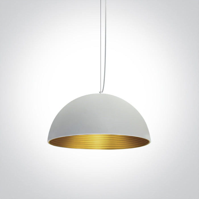 ONE Light | 63022/W/BS WHITE E27 20W BRASS REFLECTOR - OEM NORDIC - Quality Parts Distribution