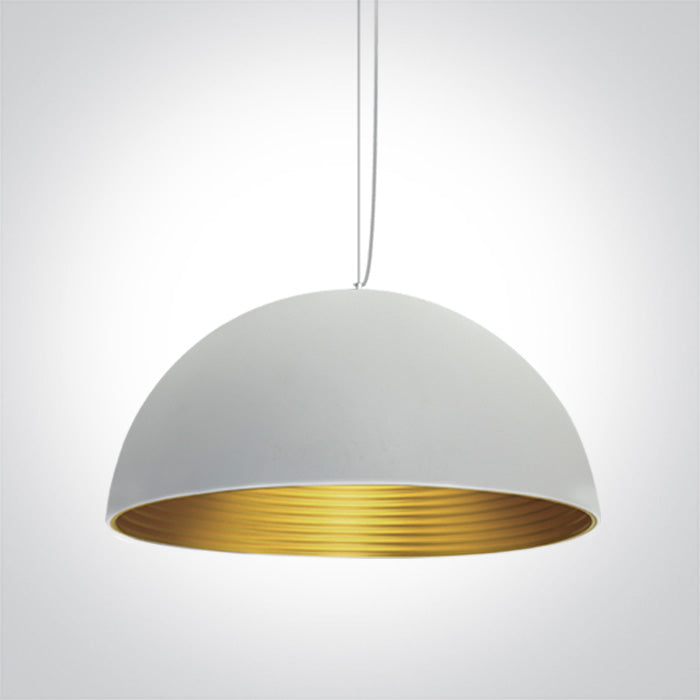 ONE Light Pendant Light E27 20W IP20 White-Brass 63022B/W/BS