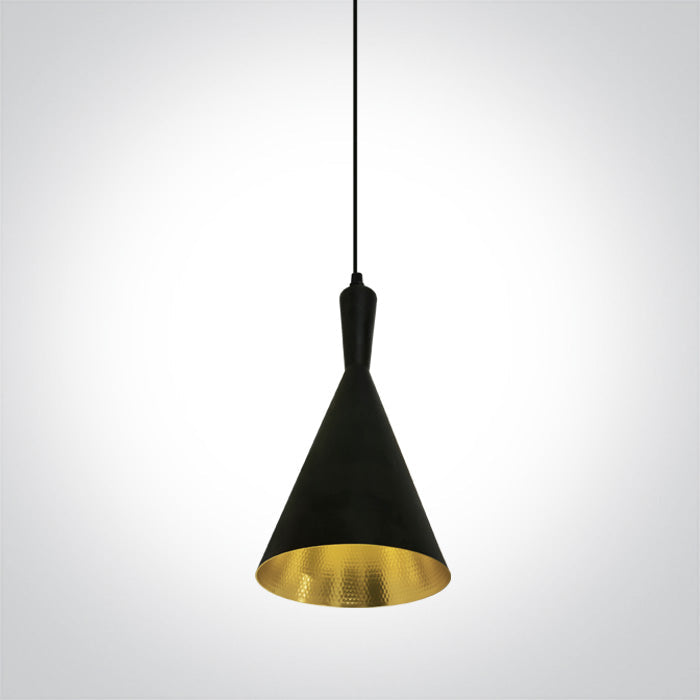 ONE Light Pendant Light E27 12W IP20 Black-Brass 63040/B/BS