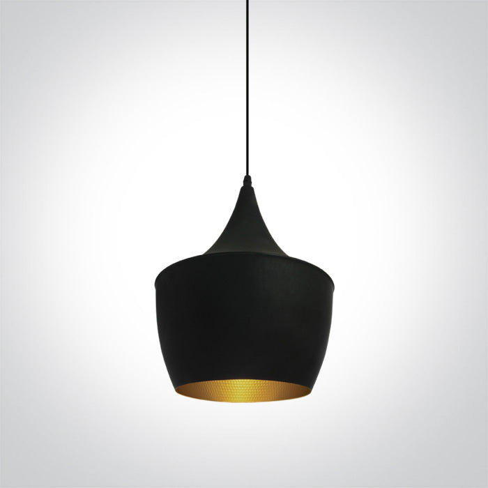 ONE Light Pendant Light E27 12W IP20 Black-Brass 63044/B/BS