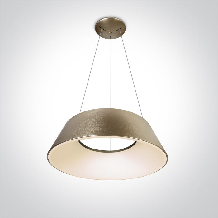 ONE Light | 63058/BGL/W BRUSHED GOLD LED PENDANT 60W WW IP20 230V - OEM NORDIC - Quality Parts Distribution