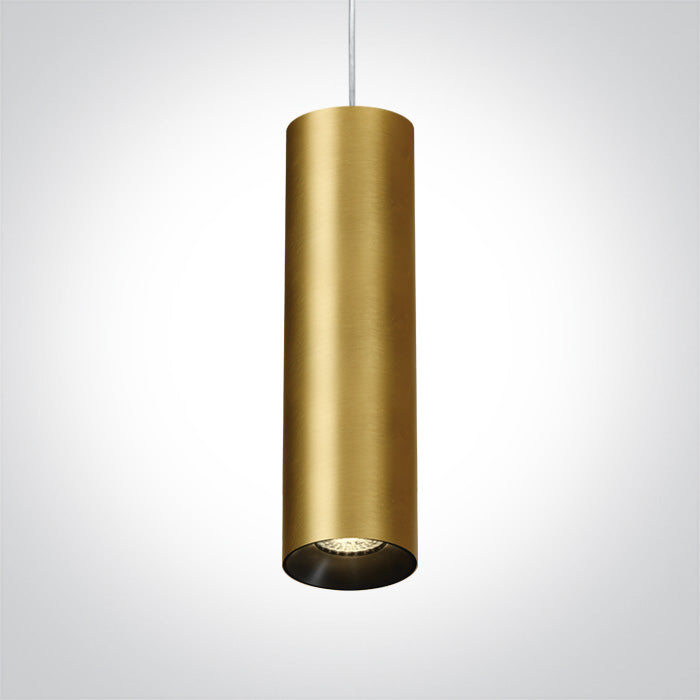ONE Light | 63105MA/BBS BRUSHED BRASS PENDANT GU10 10w DARK LIGHT - OEM NORDIC - Quality Parts Distribution