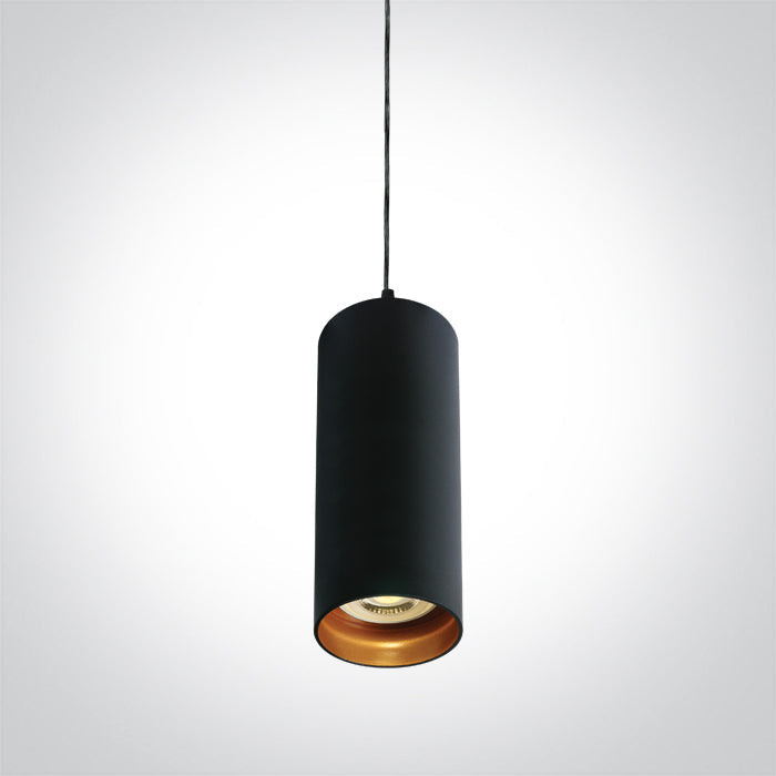 ONE Light Pendant Light GU10 10W IP20 Black 63105N/B