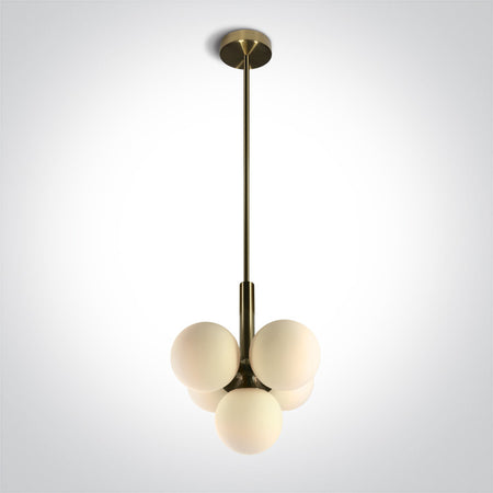 ONE Light | 63116A/BBS BRUSHED BRASS PENDANT 5x9W G9 100-240v - OEM NORDIC - Quality Parts Distribution