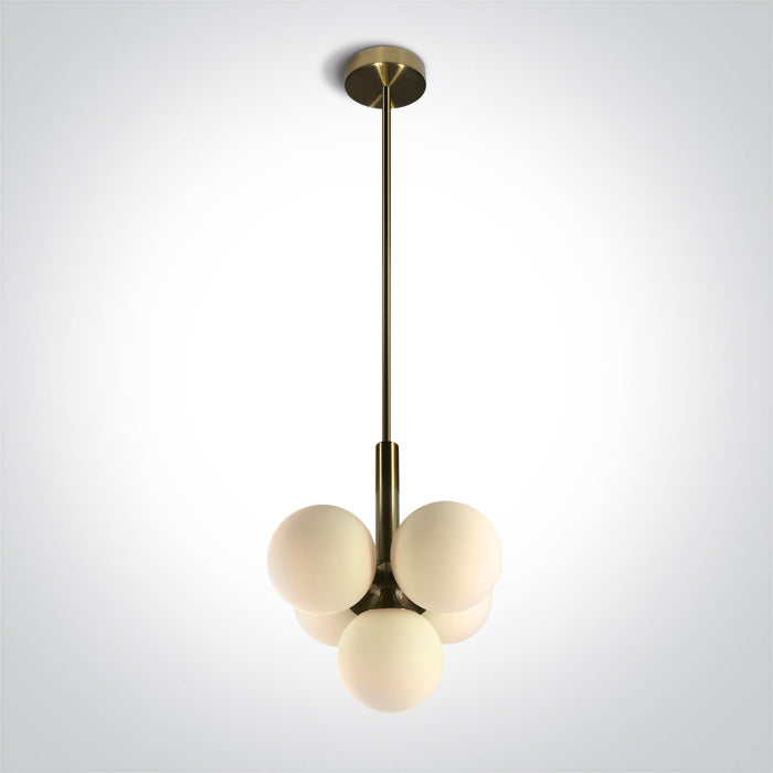 ONE Light | 63116A/BBS BRUSHED BRASS PENDANT 5x9W G9 100-240v - OEM NORDIC - Quality Parts Distribution