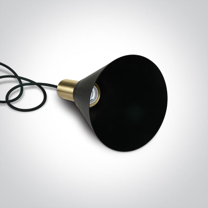 ONE Light Pendant Light E27 10W IP20 Brushed Brass 63122/BBS