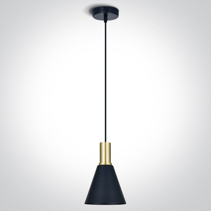 ONE Light Pendant Light E27 10W IP20 Brushed Brass 63122/BBS