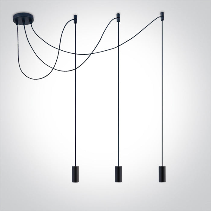 ONE Light | 63124B/B BLACK PENDANT 20W 3xE27 - OEM NORDIC - Quality Parts Distribution