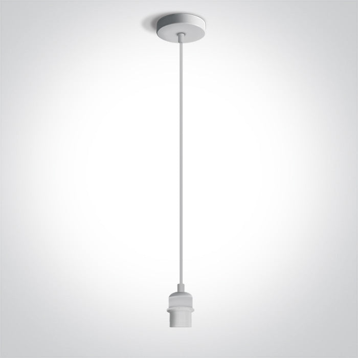 ONE Light Pendant Light E27 20W IP20 White 63126/W
