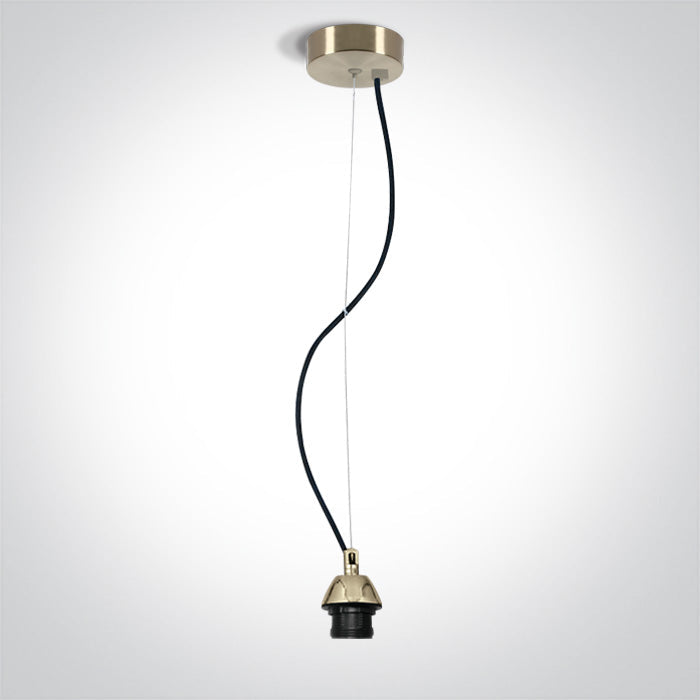 ONE Light Pendant Light E27 20W IP20 Brushed Brass 63126A/BBS