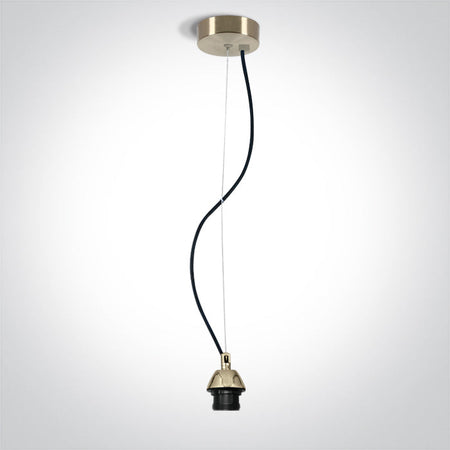 ONE Light Pendant Light E27 20W IP20 Brushed Brass 63126A/BBS