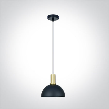 ONE Light | 63140/BBS BRUSHED BRASS WITH BLACK SHADE 10W E27 - OEM NORDIC - Quality Parts Distribution