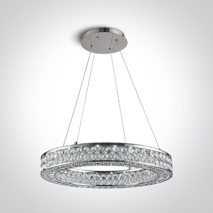 ONE Light | 63184C/C/W CHROME PENDANT LED 24W WW 230v IP20 - OEM NORDIC - Quality Parts Distribution