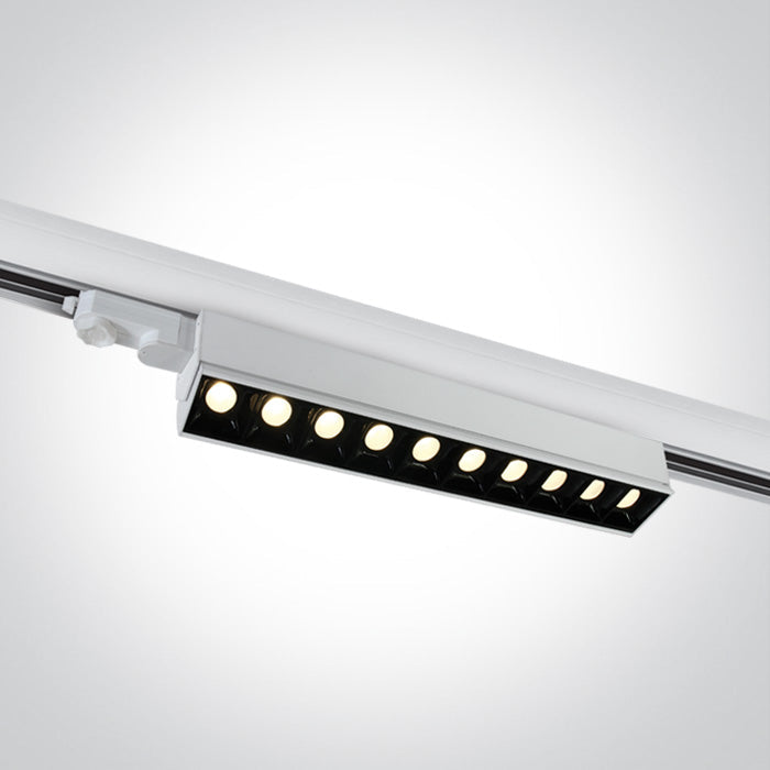 ONE Light Track Rail 10x5W 10x580lm 3000K CRI80 IP20 White 65024T/W/W