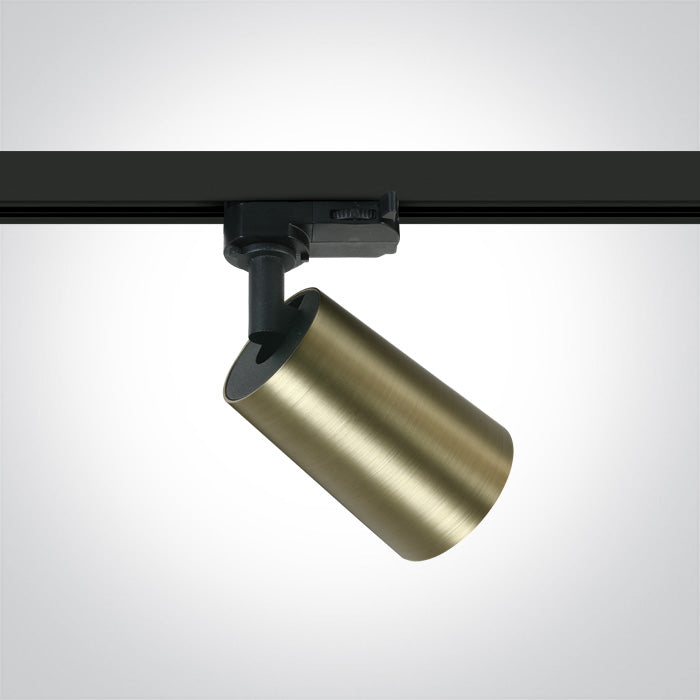 ONE Light Track Rail GU10 10W IP20 Brushed Brass 65105CT/BBS