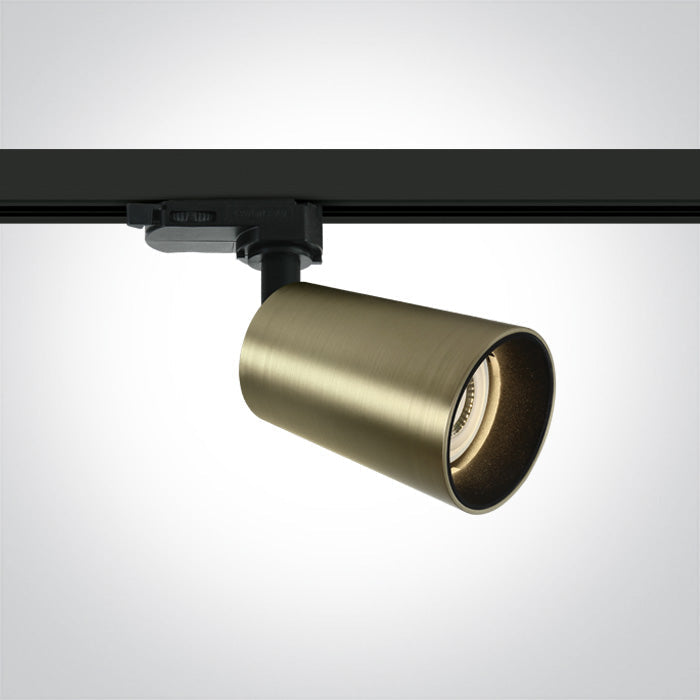 ONE Light Track Rail GU10 10W IP20 Brushed Brass 65105CT/BBS