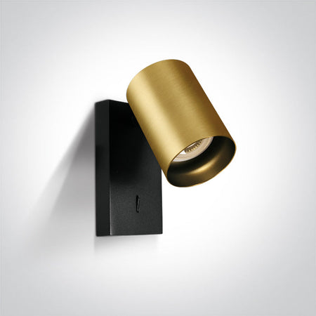 ONE Light Wall Light GU10 10W IP20 Brushed Brass 65105NA/BBS