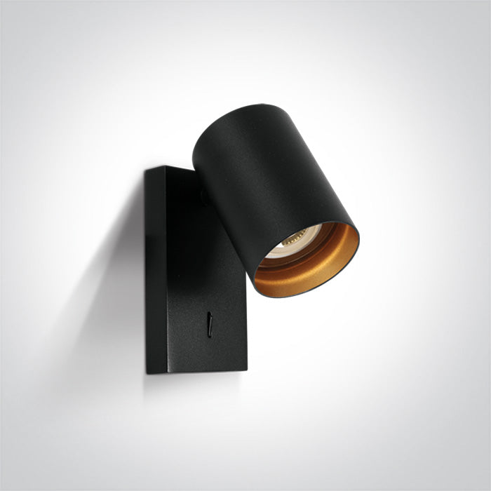 ONE Light Wall Light GU10 10W IP20 Black 65105NA/B