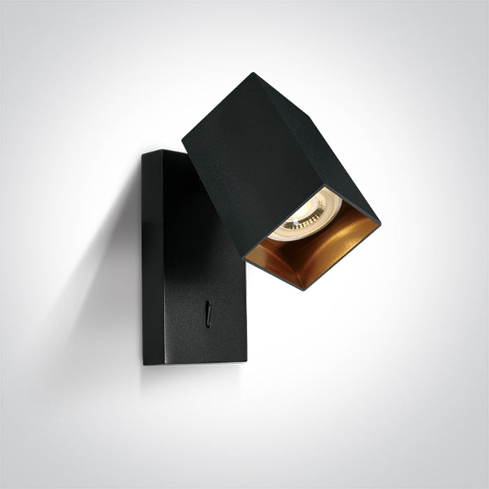 ONE Light Wall Light GU10 10W IP20 Black 65105NBA/B