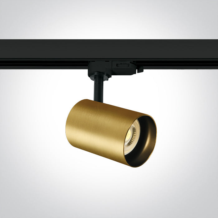 ONE Light Track Rail GU10 10W IP20 Brushed Brass 65105NT/BBS