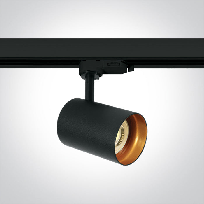 ONE Light Track Rail GU10 10W IP20 Black-Brass 65105NT/B