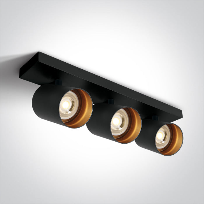ONE Light | 65305N/B BLACK GU10 3x10W DARK LIGHT - OEM NORDIC - Quality Parts Distribution