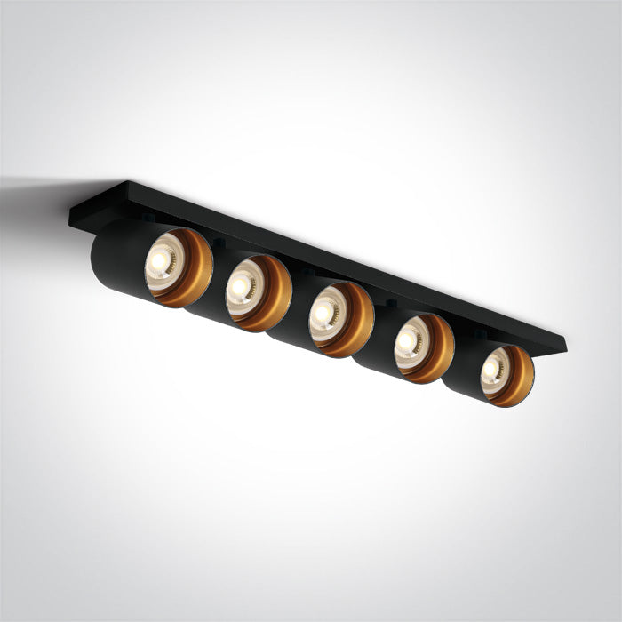 ONE Light | 65505N/B BLACK GU10 5x10W DARK LIGHT - OEM NORDIC - Quality Parts Distribution