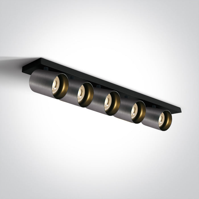ONE Light | 65505N/MG METAL GREY GU10 5x10W DARK LIGHT - OEM NORDIC - Quality Parts Distribution