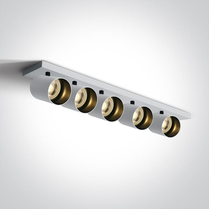 ONE Light | 65505N/W WHITE GU10 5x10W DARK LIGHT - OEM NORDIC - Quality Parts Distribution