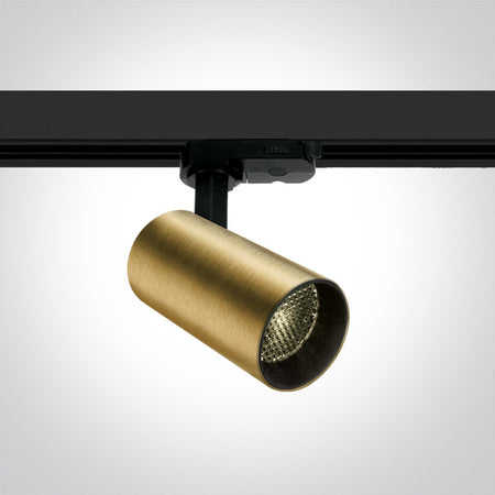 ONE Light | 65524T/BBS/W BRUSHED BRASS COB LED 12w WW HONEYCOMB 36deg TRACKSPOT 230v DARK LIGHT - OEM NORDIC - Quality Parts Distribution