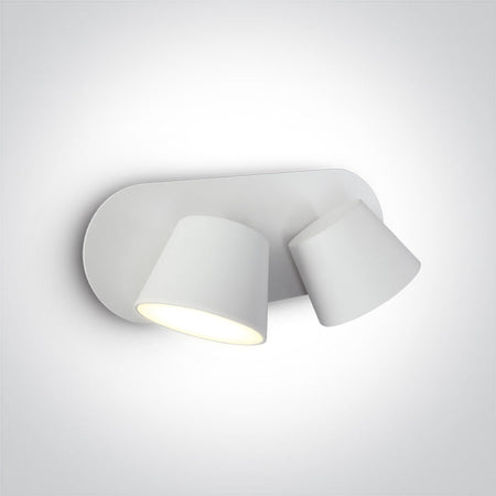 ONE Light Wall Light 2x6W 2x500lm 3000K CRI80 IP20 White 65740A/W/W