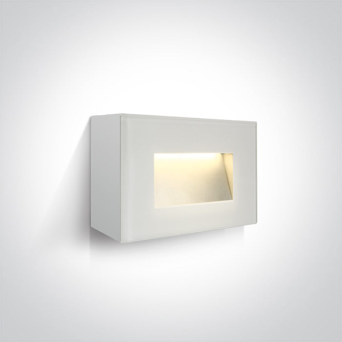 ONE Light Wall Light 4W 300lm 3000K CRI80 IP65 White 67076/W/W