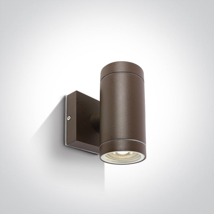 ONE Light Wall Light GU10 2x10W IP54 Rust Brown 67130/BR