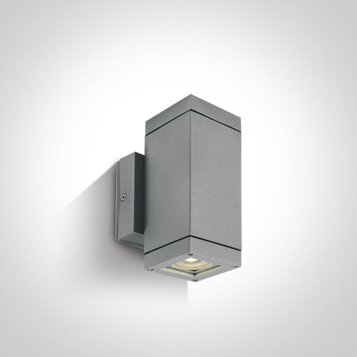 ONE Light | 67130A/G GREY WALL 2xGU10 10w IP54 - OEM NORDIC - Quality Parts Distribution