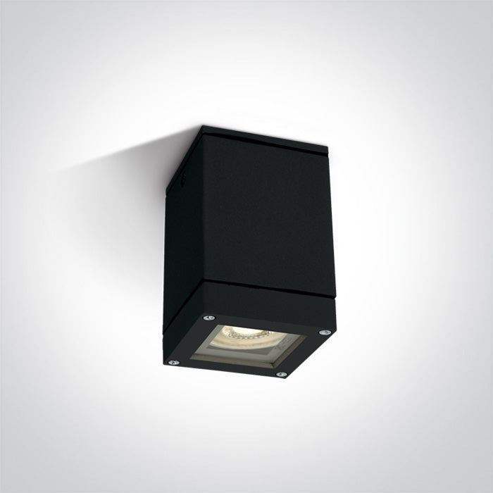 ONE Light | 67130D/B BLACK SQUARE CEIL GU10 10w IP54 - OEM NORDIC - Quality Parts Distribution