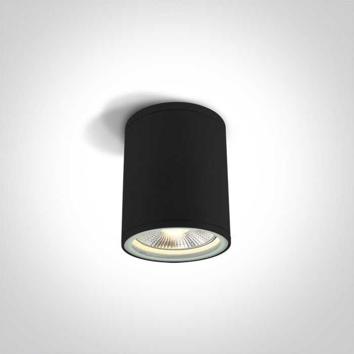 ONE Light | 67132C/B BLACK CYLINDER PAR30 E27 20W IP54 - OEM NORDIC - Quality Parts Distribution