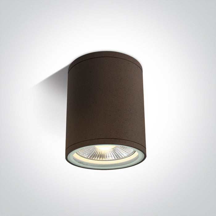 ONE Light Ceiling Light E27 20W IP54 Rust Brown 67132C/BR
