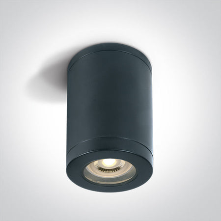 ONE Light Ceiling Light GU10 6W IP65 Black 67142A/B