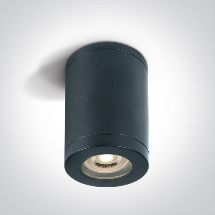 ONE Light Ceiling Light GU10 6W IP65 Black 67142A/B