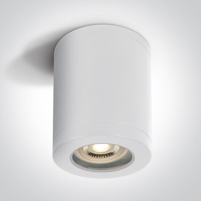 ONE Light Ceiling Light GU10 10W IP65 White 67142B/W