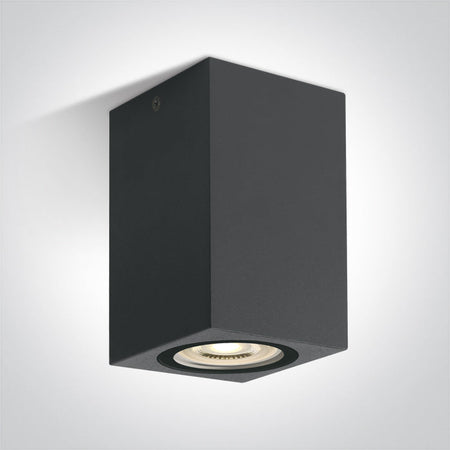 ONE Light Ceiling Light GU10 6W IP65 Anthracite 67142D/AN