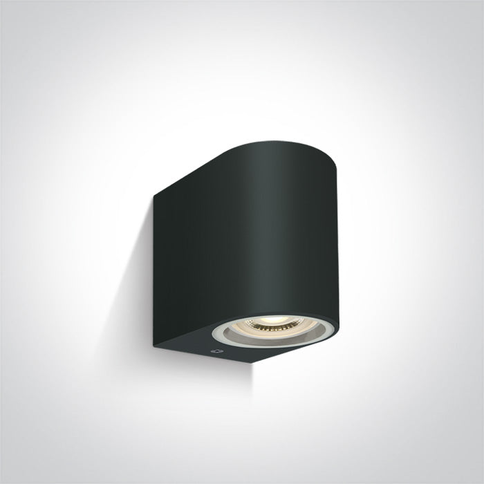 ONE Light Ceiling Light GU10 6W IP65 Black 67142F/B