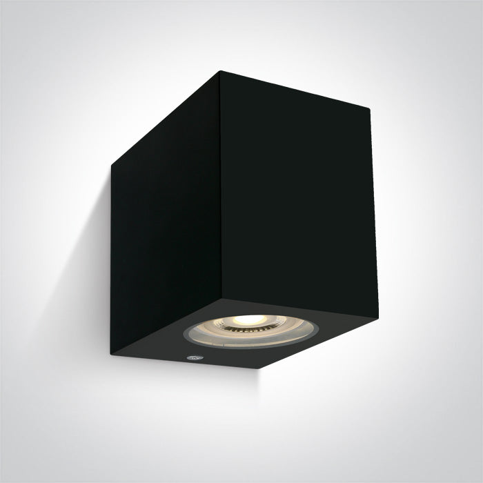 ONE Light Wall Light GU10 6W IP65 Black 67142H/B