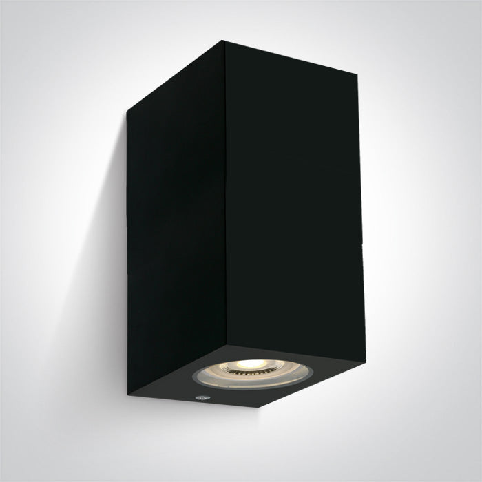 ONE Light Ceiling Light GU10 2x6W IP65 Black 67142K/B